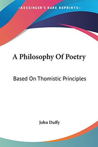 A Philosophy Of Poetry 