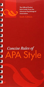 Concise Rules of APA Style 