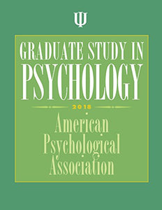 Graduate Study in Psychology 