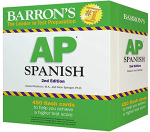 AP Spanish Flashcards, Second Edition: Up-to-Date Review and Practice + Sorting Ring for Custom Study 