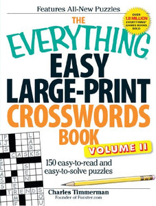 The Everything Easy Large-Print Crosswords Book, Volume II 