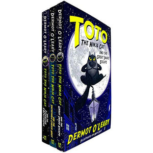 Toto the Ninja Cat Series Books 1 - 3 Collection Set by Dermot O’Leary (Great Snake Escape, Incredible Cheese Heist & Superstar Catastrophe) 