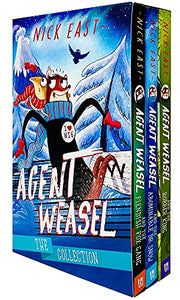 Agent Weasel Series Books 1 - 3 Collection Box Set by Nick East (Fiendish Fox Gang, Abominable Dr Snow & Robber King) 