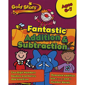 Gold Stars KS1 Addition and Subtraction Workbook Age 6-8 