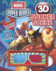 Marvel Super Heroes 3d Sticker Scene 