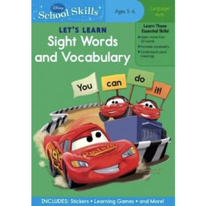 Disney Cars School Skills Workbook - Sight Words and Vocabulary 