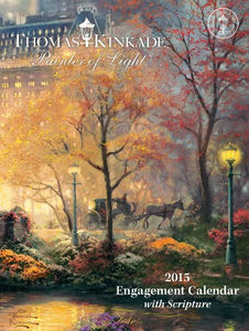 Thomas Kinkade Painter of Light with Scripture 2015 Engagement Calendar 