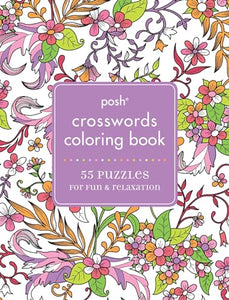 Posh Crosswords Adult Coloring Book 