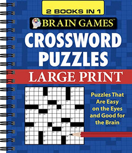 Brain Games - 2 Books in 1 - Crossword Puzzles 