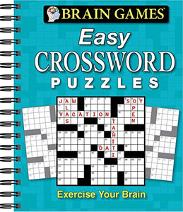 Brain Games - Easy Crossword Puzzles 