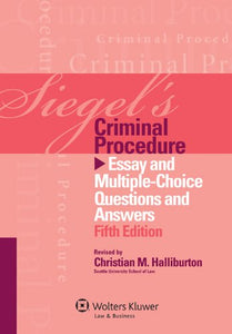 Siegel's Criminal Procedure 