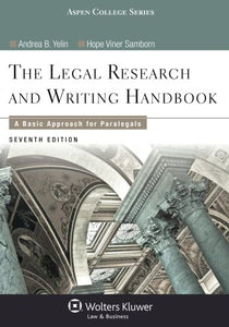 Legal Research and Writing Handbook 