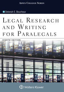 Legal Research and Writing for Paralegals 