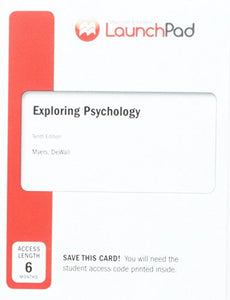 Launchpad for Myers' Exploring Psychology (1-Term Access) 