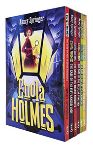 Enola Holmes Mystery Series 6 Books Collection Set (The Case of the Missing Marquess, The Case of the Peculiar Pink Fan, Case of the Left-Handed Lady & More) 