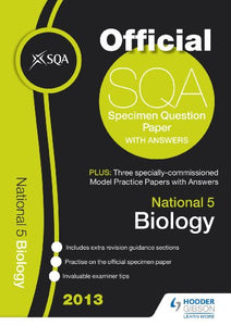 SQA Specimen Paper National 5 Biology and Model Papers 