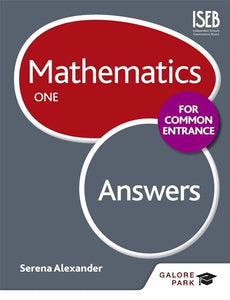 Mathematics for Common Entrance One Answers 