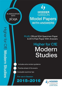 Higher Modern Studies 2015/16 SQA Specimen, Past and Hodder Gibson Model Papers 