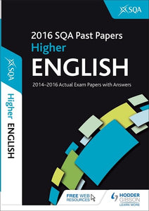 Higher English 2016-17 SQA Past Papers with Answers 