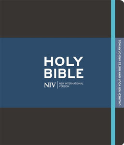 NIV Black Journalling Bible with Unlined Margins 