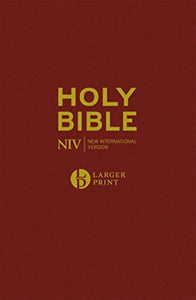 NIV Larger Print Burgundy Hardback Bible 