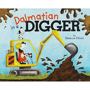 Dalmatian in a Digger 