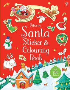 Santa Sticker and Colouring Book 