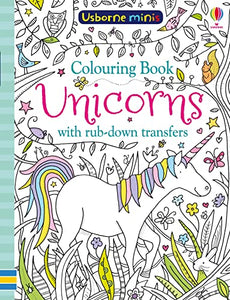 Colouring Book Unicorns with Rub Downs 