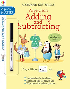 Wipe-Clean Adding and Subtracting 7-8 