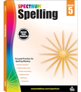 Spectrum Spelling, Grade 5 
