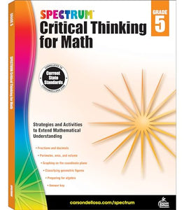 Spectrum Critical Thinking for Math, Grade 5 