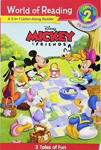 World of Reading Mickey and Friends 3-In-1 Listen-Along Reader (World of Reading Level 2) 