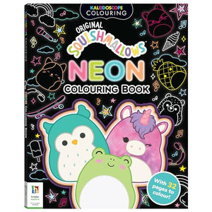 Kaleidoscope Squishmallows Neon Colouring Book 