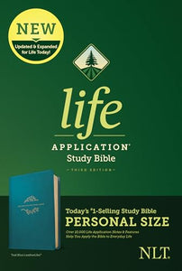 NLT Life Application Study Bible, Personal Size, Teal 