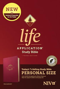 NIV Life Application Study Bible, Third Edition, Personal Size (Leatherlike, Berry, Indexed) 