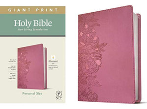 NLT Personal Size Giant Print Bible, Filament Enabled Edition (Red Letter, Leatherlike, Peony Pink) 