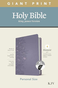 KJV Personal Size Giant Print Bible, Filament Ed., Lavender 