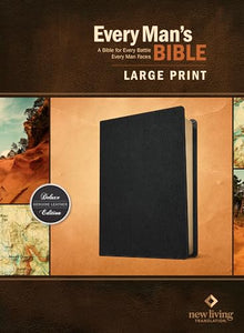 NLT Every Man's Bible, Large Print, Black, Indexed 