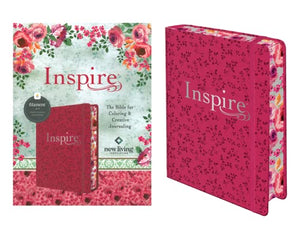 Inspire Bible NLT (Hardcover Leatherlike, Pink Peony, Filament Enabled) 