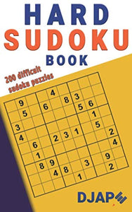 Hard Sudoku Book: 200 Difficult Sudoku Puzzles: Volume 1 