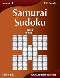 Samurai Sudoku - Hard - Volume 4 - 159 Puzzles 