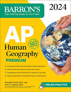 AP Human Geography Premium, 2024: 6 Practice Tests + Comprehensive Review + Online Practice 