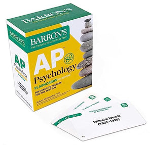 AP Psychology Flashcards, Fifth Edition: Up-to-Date Review + Sorting Ring for Custom Study 