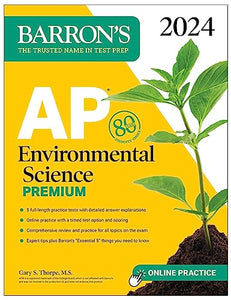 AP Environmental Science Premium, 2024: 5 Practice Tests + Comprehensive Review + Online Practice 