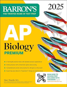 AP Biology Premium, 2025: Prep Book with 6 Practice Tests + Comprehensive Review + Online Practice 