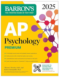 AP Psychology Premium, 2025: Prep Book for the New 2025 Exam with 3 Practice Tests + Comprehensive Review + Online Practice 