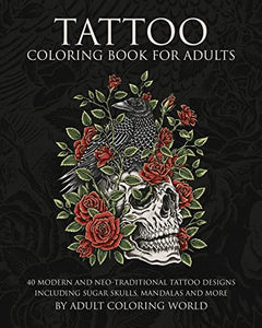 Tattoo Coloring Book for Adults 