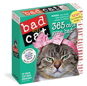 2021 Bad Cat Colour Page-A-Day Calendar 