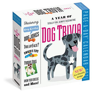 2021 Year of Dog Trivia Colour Page-A-Day Calendar 