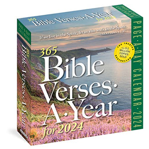 365 Bible Verses-a-Year for 2024 Page-a-Day Calendar 